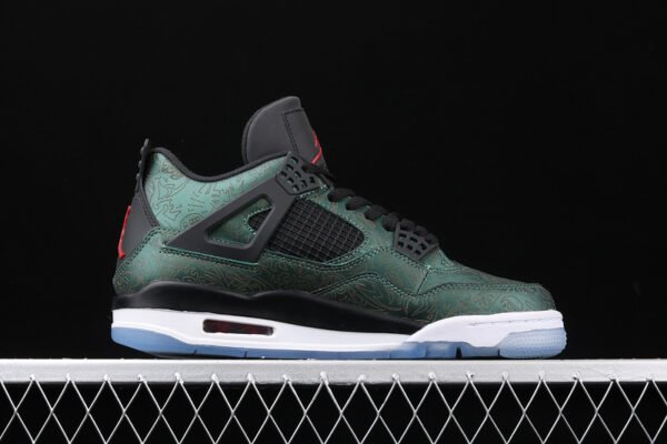 AIR JORDAN 4 LASER GREEN_BLACA_WHITE