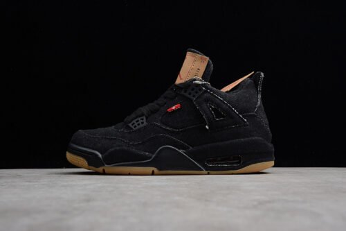 AIR JORDAN 4 RETRO LEVIS NRG LEVIS BLACK_BLACK_BLACK