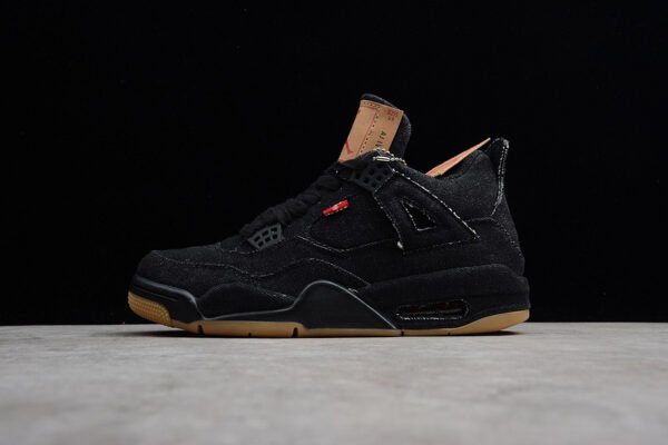 AIR JORDAN 4 RETRO LEVIS NRG LEVIS BLACK_BLACK_BLACK