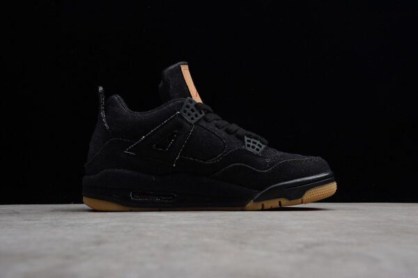 AIR JORDAN 4 RETRO LEVIS NRG LEVIS BLACK_BLACK_BLACK
