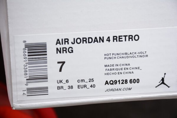 GET AIR JORDAN 4 RETRO NRG HOT PUNCH_BLACK-VOLT