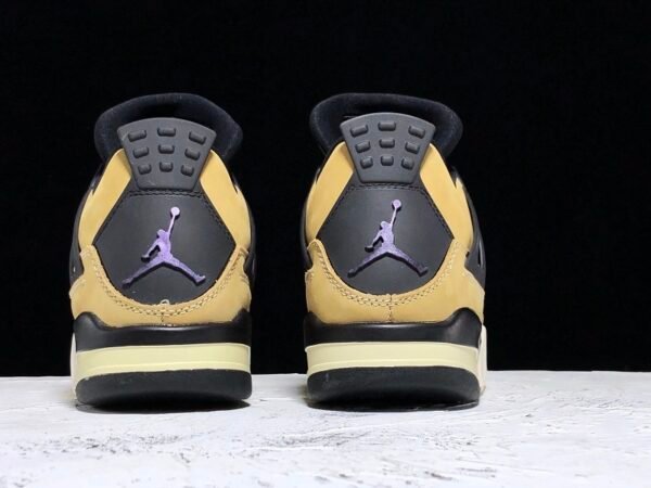 H12 AIR JORDAN 4 RETRO FOSSIL MUSHROM_BLACK_PALE IVORY
