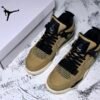 H12 AIR JORDAN 4 RETRO FOSSIL MUSHROM_BLACK_PALE IVORY