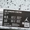 ST AIR JORDAN 4 RETRO FOSSIL MUSHROM_BLACK-FOSSIL-PALE IVORY