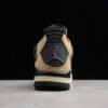 ST AIR JORDAN 4 RETRO FOSSIL MUSHROM_BLACK-FOSSIL-PALE IVORY