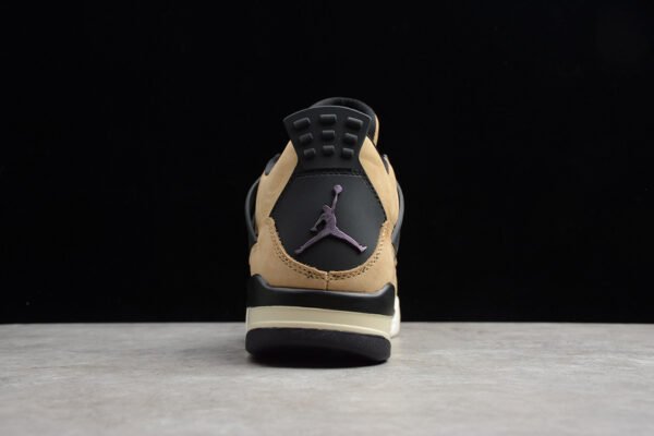 ST AIR JORDAN 4 RETRO FOSSIL MUSHROM_BLACK-FOSSIL-PALE IVORY