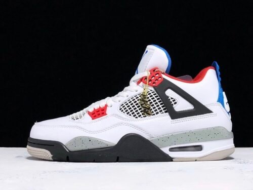 H12 AIR JORDAN 4 RETRO WHAT THE WHITE_BLUE_RED