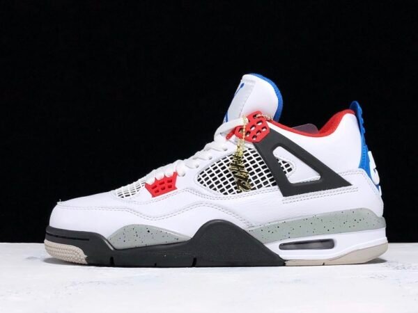 H12 AIR JORDAN 4 RETRO WHAT THE WHITE_BLUE_RED