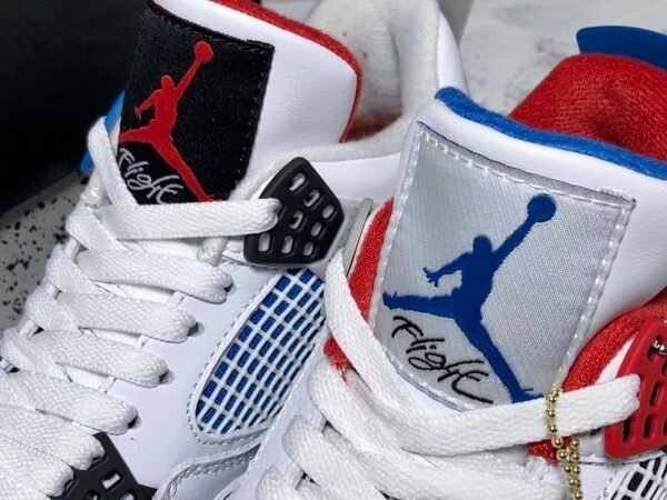 H12 AIR JORDAN 4 RETRO WHAT THE WHITE_BLUE_RED