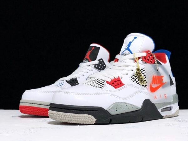 H12 AIR JORDAN 4 RETRO WHAT THE WHITE_BLUE_RED