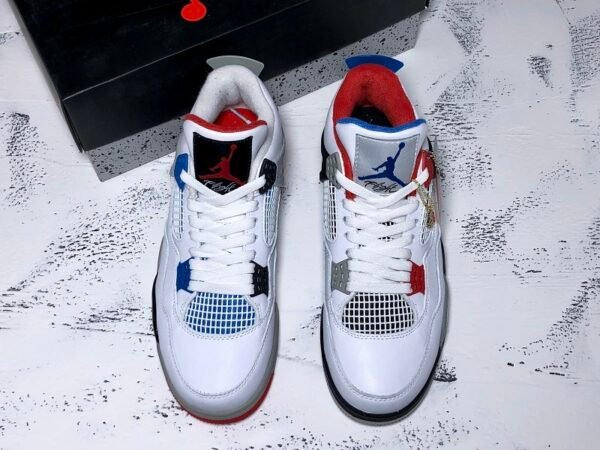 H12 AIR JORDAN 4 RETRO WHAT THE WHITE_BLUE_RED