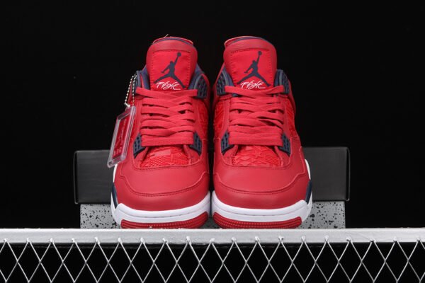 AIR JORDAN 4 RETRO FIBA GYM RED_OBSIDIAN-WHITE-METALLIC GOLD