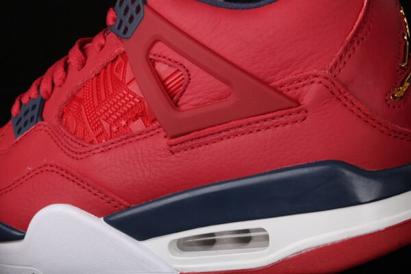 AIR JORDAN 4 RETRO FIBA GYM RED_OBSIDIAN-WHITE-METALLIC GOLD
