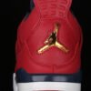 AIR JORDAN 4 RETRO FIBA GYM RED_OBSIDIAN-WHITE-METALLIC GOLD