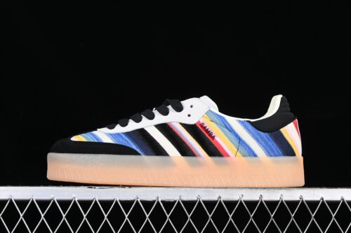 ADIDAS SAMBA VEGAN WHITE_BLACK_BLUE