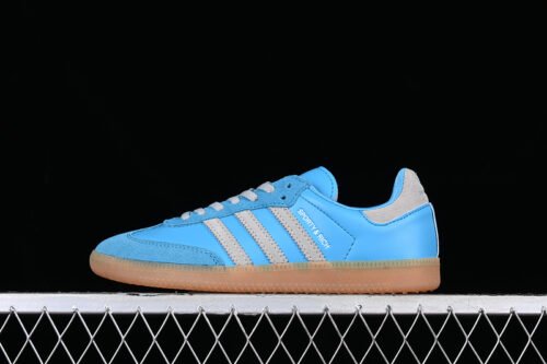 ADIDAS SPORTY & RICH X SAMBA OG BLUE RUSH_CRYSTAL WHITE_GUM THREE