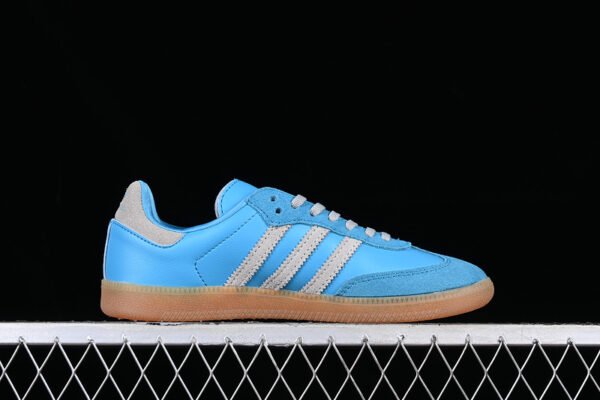 ADIDAS SPORTY & RICH X SAMBA OG BLUE RUSH_CRYSTAL WHITE_GUM THREE