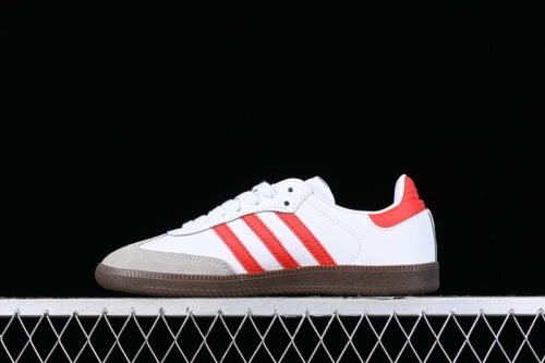 ADIDAS SAMBA VEGAN WHITE_REDK