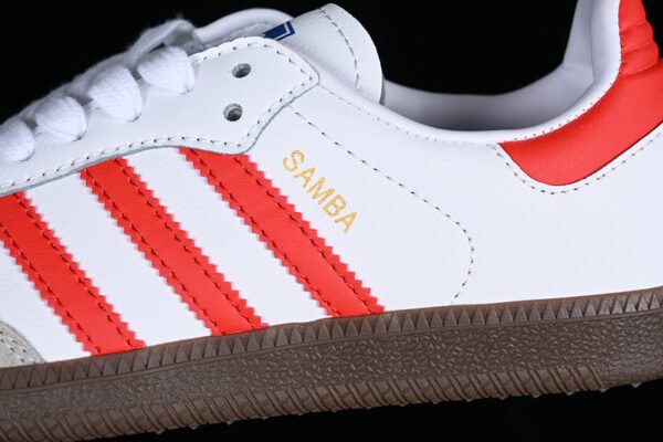 ADIDAS SAMBA VEGAN WHITE_REDK