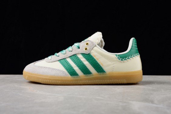 WALES BONNER X SAMBA CREAM WHITE_BOLD GREEN_EASY YELLOW