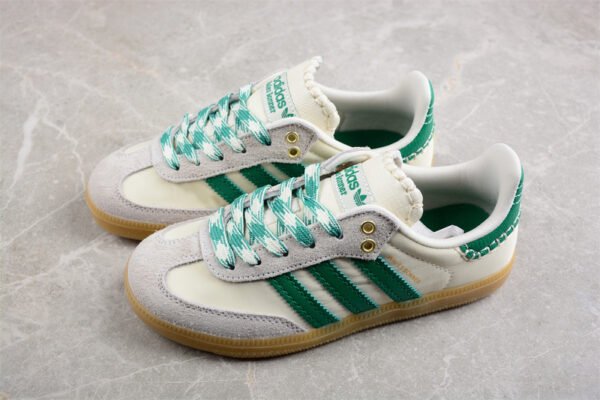 WALES BONNER X SAMBA CREAM WHITE_BOLD GREEN_EASY YELLOW