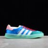 GUCCI X GAZELLE SHOES BLUE_CLOUD WHITE_GREEN_RED