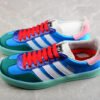 GUCCI X GAZELLE SHOES BLUE_CLOUD WHITE_GREEN_RED