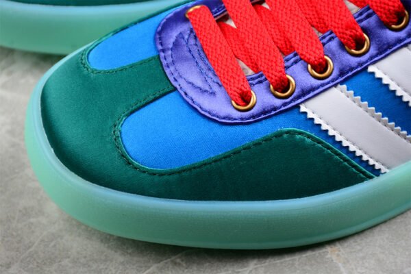 GUCCI X GAZELLE SHOES BLUE_CLOUD WHITE_GREEN_RED