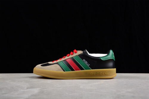 GUCCI X GAZELLE SHOES CORE BLACK_GREEN_BROWN-RED