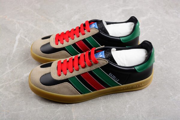 GUCCI X GAZELLE SHOES CORE BLACK_GREEN_BROWN-RED