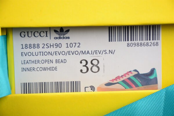 GUCCI X GAZELLE SHOES CORE BLACK_GREEN_BROWN-RED