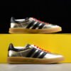 GUCCI X GAZELLE SHOES GOLD_CORE BLACK_RED