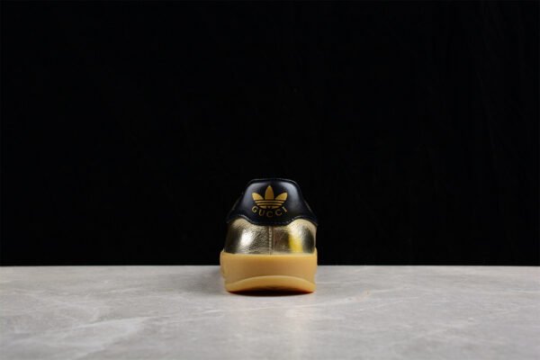 GUCCI X GAZELLE SHOES GOLD_CORE BLACK_RED