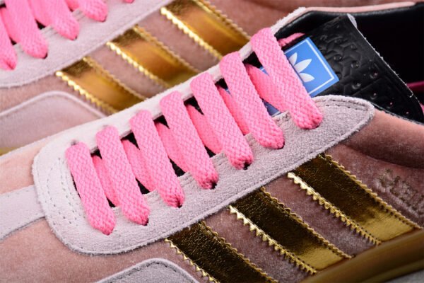 GUCCI X GAZELLE SHOES LIGHT PINK_GOLD_CORE BLACK