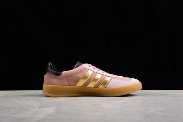 GUCCI X GAZELLE SHOES LIGHT PINK_GOLD_CORE BLACK