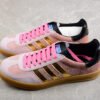 GUCCI X GAZELLE SHOES LIGHT PINK_GOLD_CORE BLACK