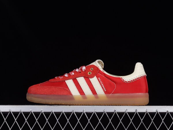 WALES BONNER X SAMBA SHOES COLLEGIATE ORANGE_ECRU TINT_COLLEGIATE ORANGE