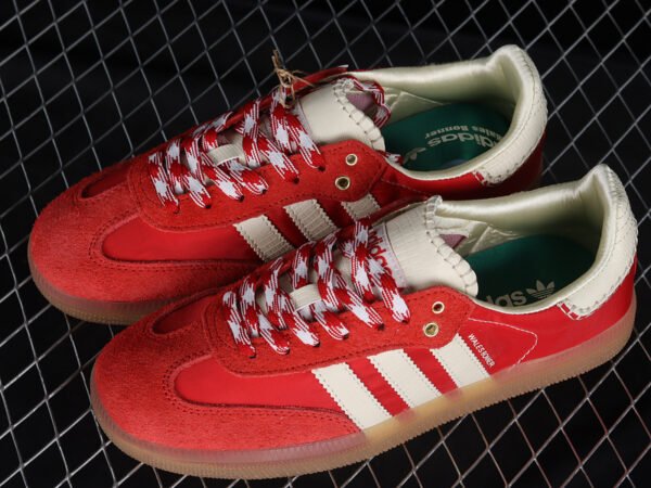 WALES BONNER X SAMBA SHOES COLLEGIATE ORANGE_ECRU TINT_COLLEGIATE ORANGE