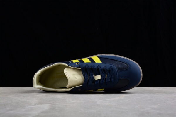 WALES BONNER SAMBA SHOES COLLEGIATE NAVY_CREAM WHITE_YELLOW