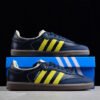 WALES BONNER SAMBA SHOES COLLEGIATE NAVY_CREAM WHITE_YELLOW
