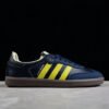 WALES BONNER SAMBA SHOES COLLEGIATE NAVY_CREAM WHITE_YELLOW