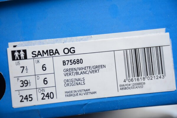SAMBA OG SHOES CLOUD WHITE_GREEN