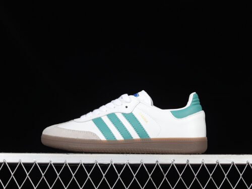 SAMBA VEGAN OG SHOES CLOUD WHITE_GREEN_GUM