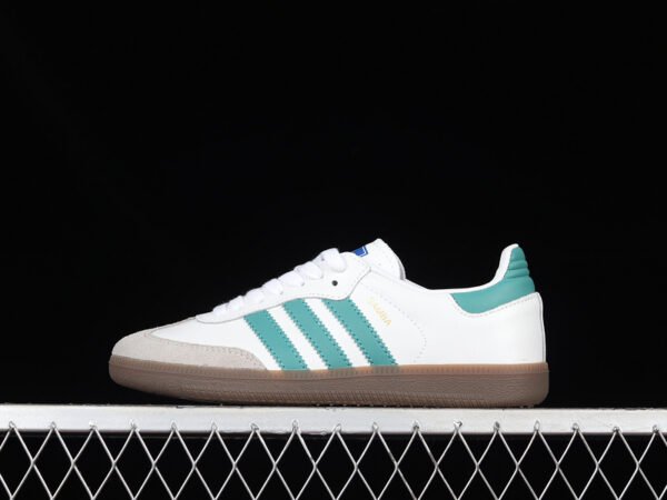 SAMBA VEGAN OG SHOES CLOUD WHITE_GREEN_GUM