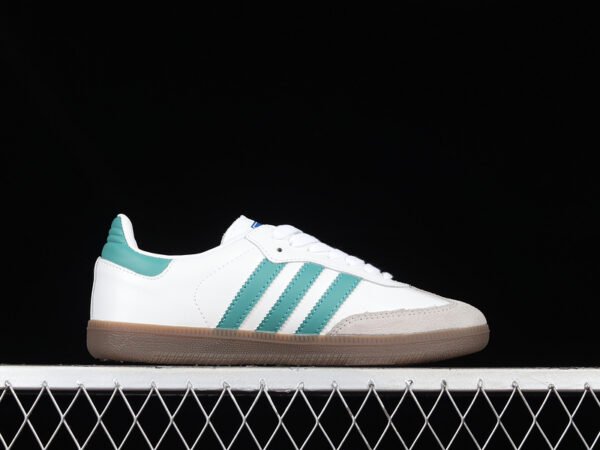 SAMBA VEGAN OG SHOES CLOUD WHITE_GREEN_GUM