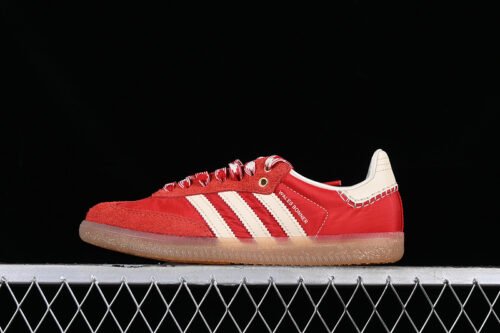 WALES BONNER SAMBA VEGAN OG GREY_RED_BROWN