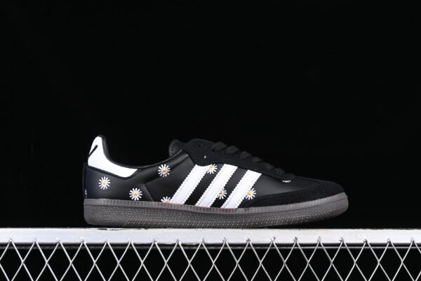 ADIDAS ATMOS X FACE X SAMBA OG EMBROIDERED DAISIES CORE BLACK_CLOUD WHITE_GOLD FOIL