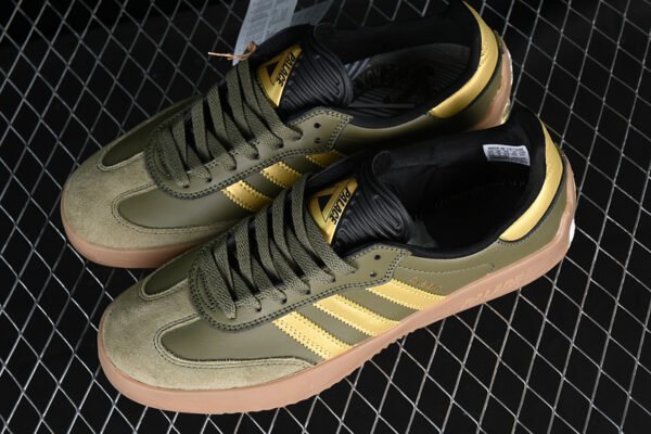ADIDAS PALACE X PUIG SAMBA FOCUS OLIVE_METALLIC GOLD_GUM
