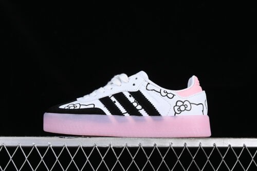 KITH CLARKS ORIGINALS 8TH STREET SAMBA WHITE_BLACK_PINK