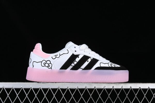 KITH CLARKS ORIGINALS 8TH STREET SAMBA WHITE_BLACK_PINK